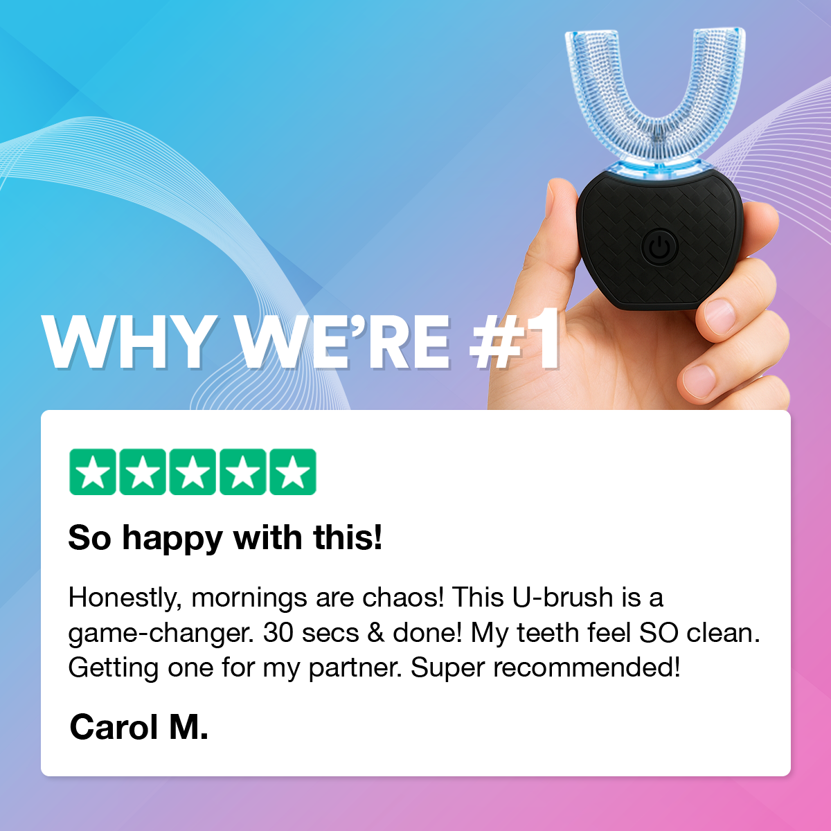Adults Sonic Electric 360° U-Toothbrush Replacement Head