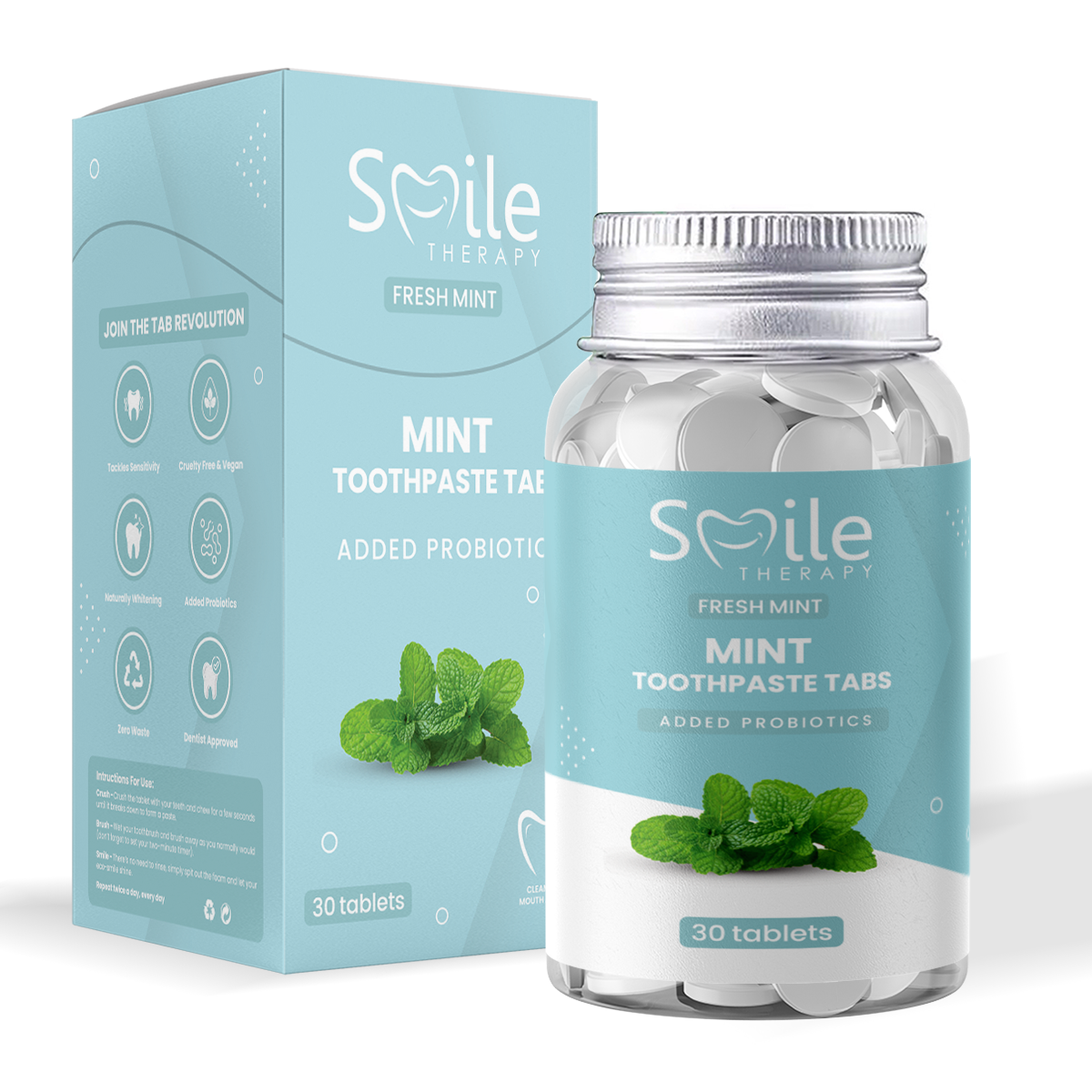 Toothpaste Tablets - (30 Per Pack)