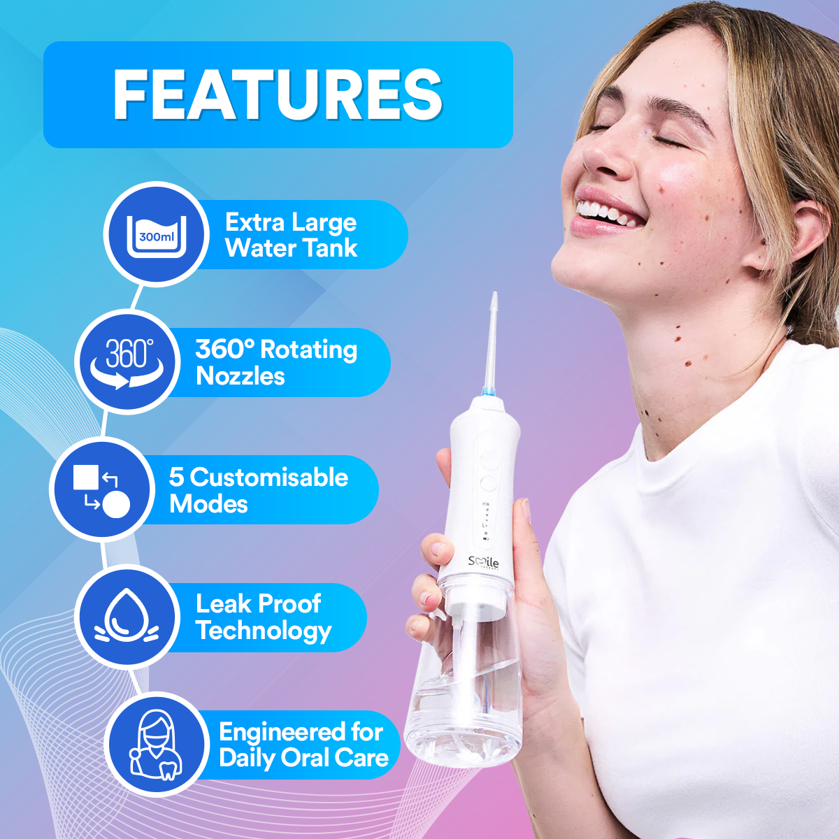 5 in 1 Wireless Dental Water Flosser Pro