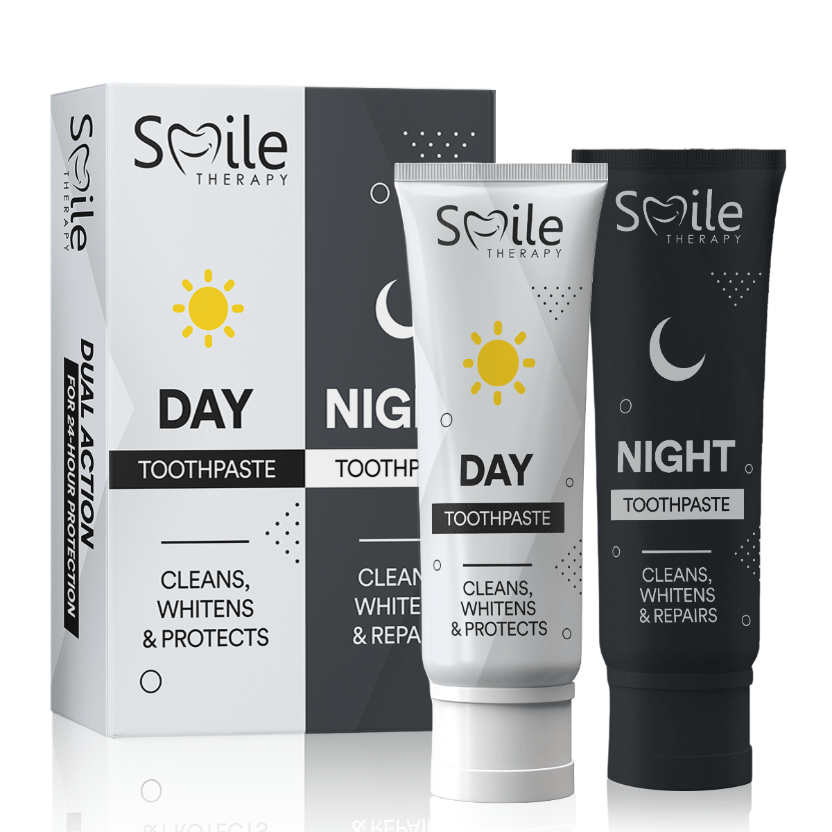 Dual-Action Day and Night Toothpaste
